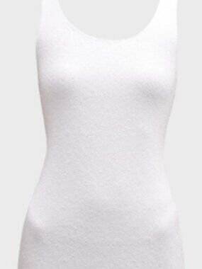 Commando white scoop neck sequin mini dress, size L, good condition